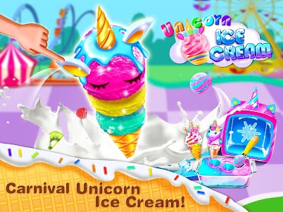Unicorn Ice Cream Cone Cupcake– Cone Dessert Maker  screenshot 1