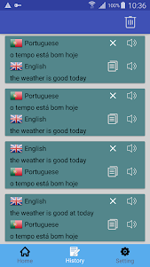 English Portuguese Translator 1.0.19 screenshot 2