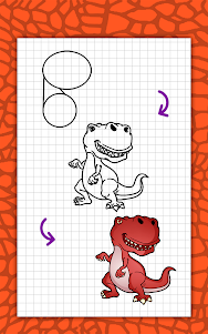 How to draw cute dinosaurs ste 3.2 screenshot 13