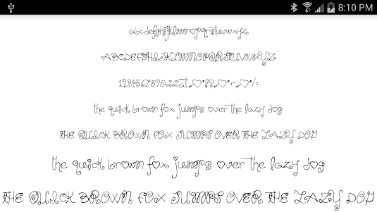 Fonts for FlipFont 50 Hearts  screenshot 4