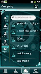 GOContacts Theme Cyanogen 1.06 screenshot 3