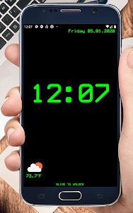 Huge Lock Screen Clock 1.4.22 screenshot 5