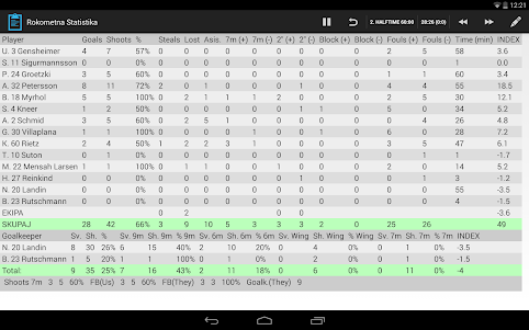 Handball statistics 1.2.2 screenshot 7