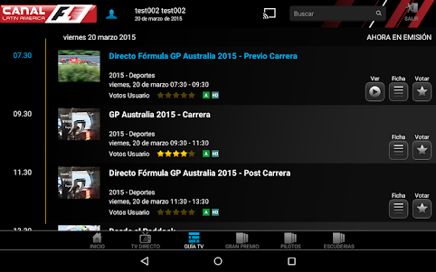 Canal F1 Latin America 1.8.7 screenshot 7