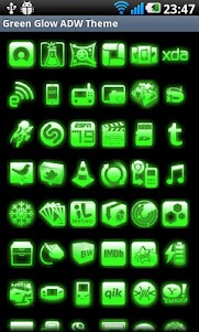 ADW Theme Green Glow Pro 1.6.6 screenshot 4