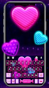 Neon Candy Hearts Theme 8.7.1_0614 screenshot 1