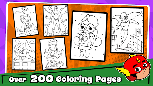 Superhero Coloring Book Games 2.7 screenshot 3