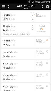 Baseball Schedule for Pirates 7.0.5 screenshot 1