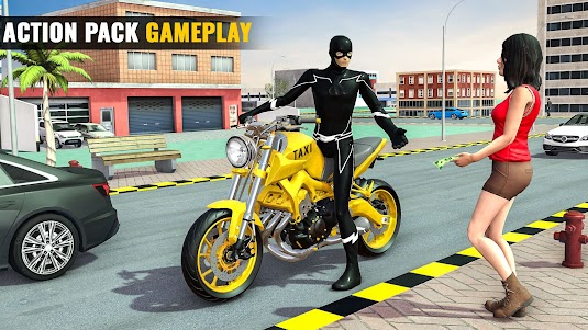 Superhero Bike Taxi: Bike Game 2.3 screenshot 16