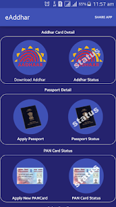e-Aadhaar,Passport, PAN Card 1.1 screenshot 1