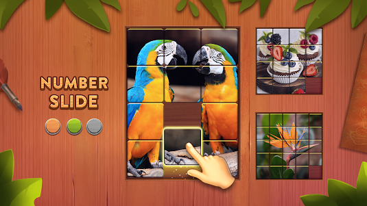 Number Slide: Wood Jigsaw Game 1.0 screenshot 8