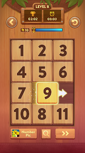 Number Slide: Wood Jigsaw Game 1.0 screenshot 23