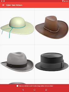Styled Hats Stickers  screenshot 5