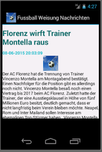 Fussball Weisung Nachrichten 1.0 screenshot 7