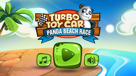 Turbo Toy Car-Panda Beach Race 1.0 screenshot 1