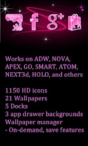 Pink Glitter Icon Pack 1.0.16 screenshot 1