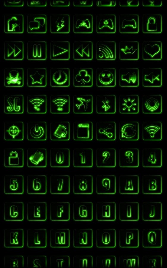 Neon Green Icon Pack 1 2 Apk Download Android Personalization Apps