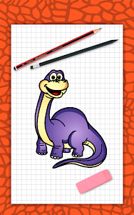 How to draw cute dinosaurs ste 3.2 screenshot 9