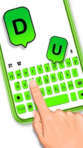 Neon Green Chat Keyboard Theme 8.7.1_0614 screenshot 2