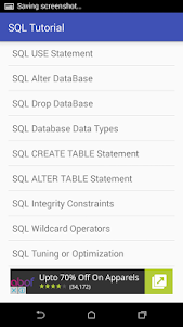SQL &PL-SQL Tutorial 1.0 screenshot 4