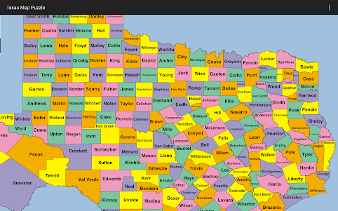 Texas Map Puzzle 1.1 screenshot 3