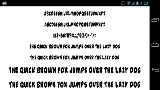 Fonts for FlipFont 50 23  screenshot 3