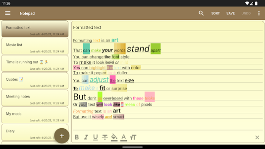 Notepad - simple notes 1.27.0 screenshot 10