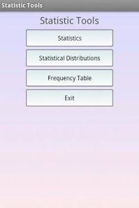 Statistics Calculator 2.9 screenshot 1