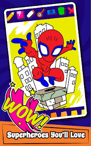 Superhero Coloring Book Games 2.7 screenshot 4