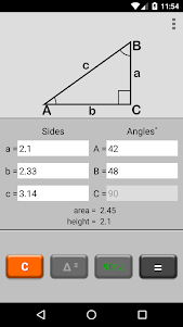 Triangle Calculator Pro 4.3.1 screenshot 2