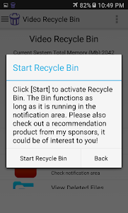 Video Recycle Bin  screenshot 2