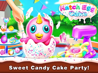 Hatch Egg Cake Maker - Sweet Bakery Food Games  screenshot 1
