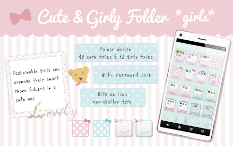Cute & Girly folder *girls* 1.76 screenshot 1