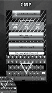 Black and White Keyboard 2.7 screenshot 2