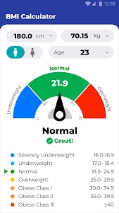 BMI Calculator - Ideal Weight 1.0.10 screenshot 1