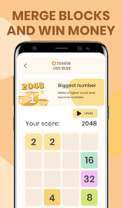 2048 - Solve and earn money! 2.5 screenshot 1