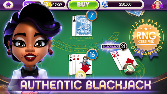 myVEGAS BlackJack 21 Card Game 2.0.10 screenshot 2