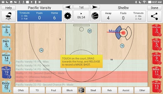 Basketball Stat Tracker Live 1.1.6 (5030_dev) screenshot 8