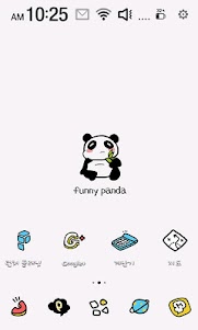 Funny panda launcher theme 1.0 screenshot 2