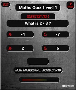 Math / Maths Quiz Game v2 1.0.3 screenshot 1
