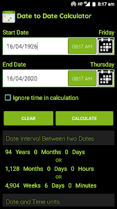 Date Calculator 3.1.0 screenshot 4