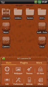 Leather GO Launcher EX Theme 1.10 screenshot 5