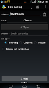 Fake Call & SMS Donate ProKey 1 screenshot 4