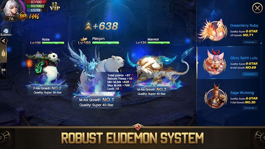 Eudemons M: Fantasy of Legends 2.3.0 screenshot 2